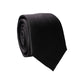 Black Solid 100% Silk Adjustable Men Tied Necktie Tie