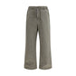 Bicolor Cotton Casual Pants