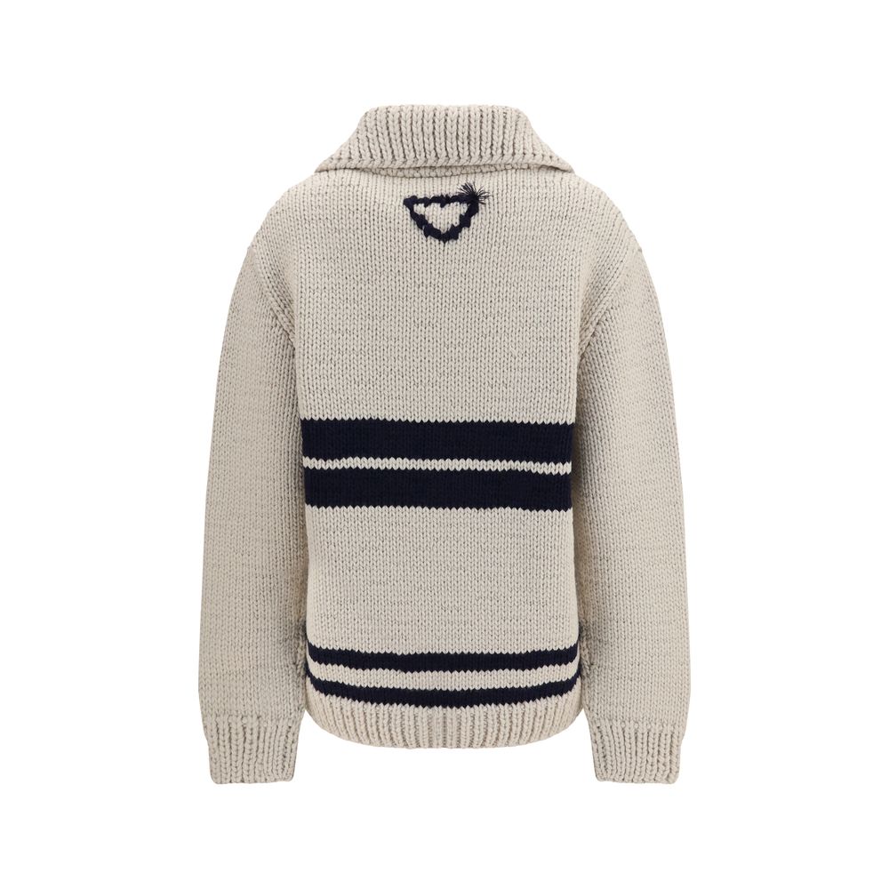 Beige Wool Oves Aries Cardigan