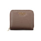 Brown Polyurethane Women's Wallet