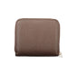 Brown Polyurethane Women's Wallet