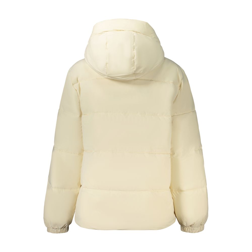 Cream Polyester Women's Jacket