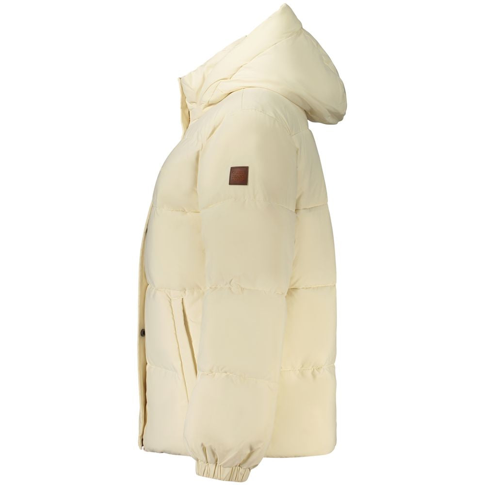 Cream Polyester Women's Jacket
