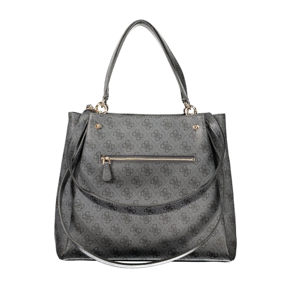 Black Polyurethane Women's Bag