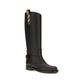 Black Polyurethane Rain Boots