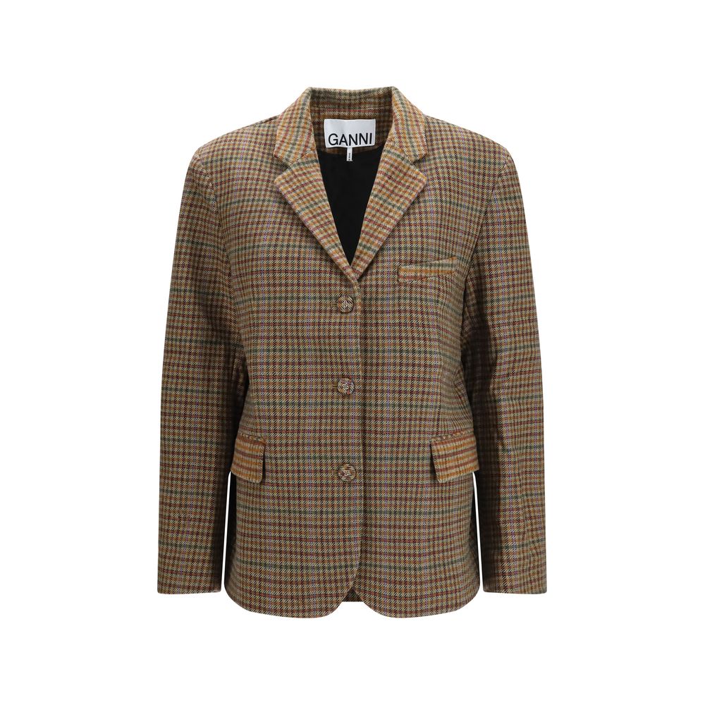 Brown Recycled Wool Blazer