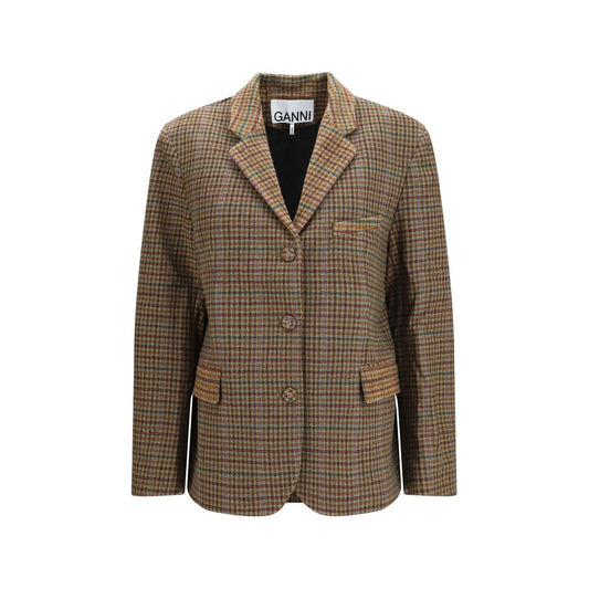 Brown Recycled Wool Blazer