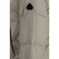 Beige Nylon Full-Length Jacket