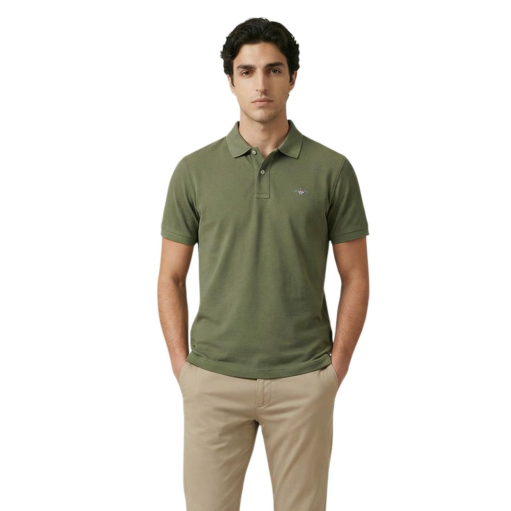 Bicolor Cotton Polo Shirt