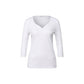 White Cotton Long Sleeve T-Shirt