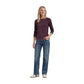Purple Cotton Long Sleeve T-Shirt