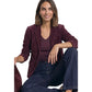 Purple Cotton Blazer