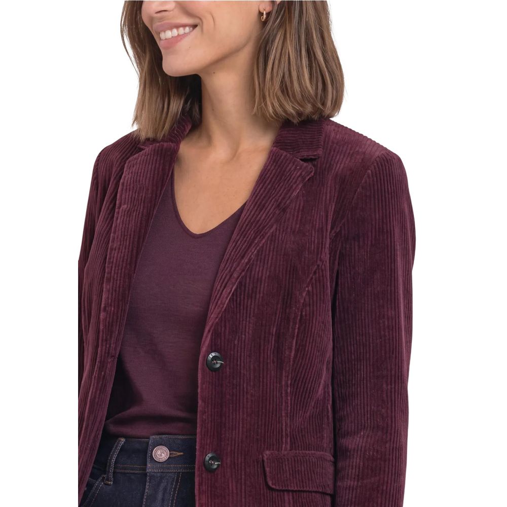 Purple Cotton Blazer