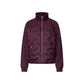 Purple Polyester Full-Length Jacket