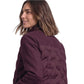Purple Polyester Full-Length Jacket