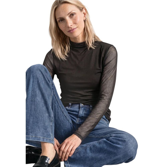 Bicolor Polyester Long Sleeve T-Shirt