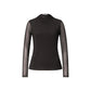 Bicolor Polyester Long Sleeve T-Shirt