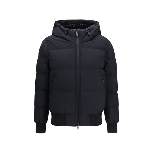 Black Nylon Bomber