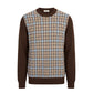 Brown Wool Men Sweater