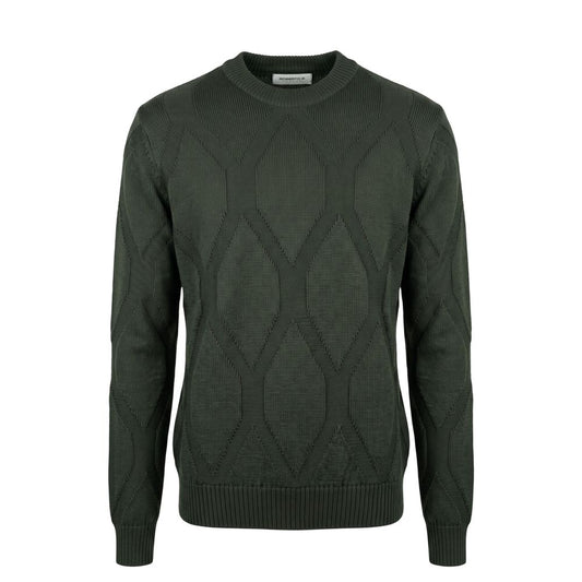 Green Wool Men's Sweater