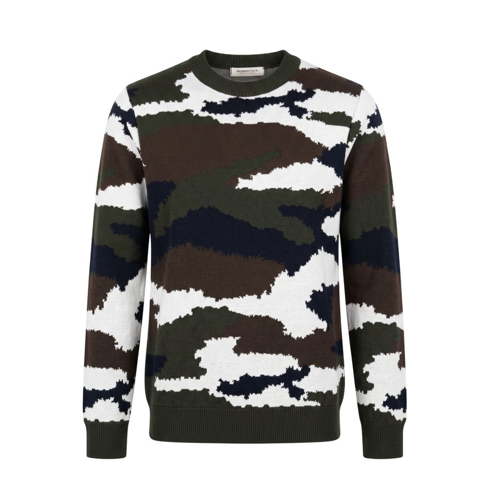 Green Wool Men Sweater