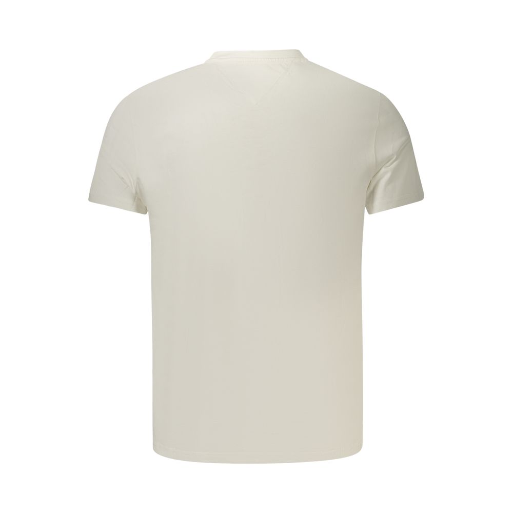 White Cotton Mens T-Shirt