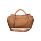 Brown Polyurethane Women Bag