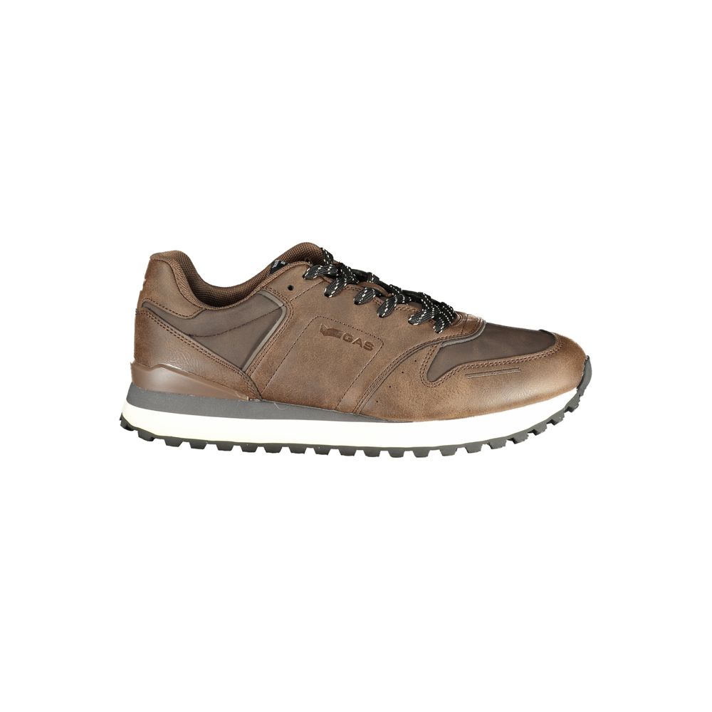 Brown Polyurethane Men's Sneaker