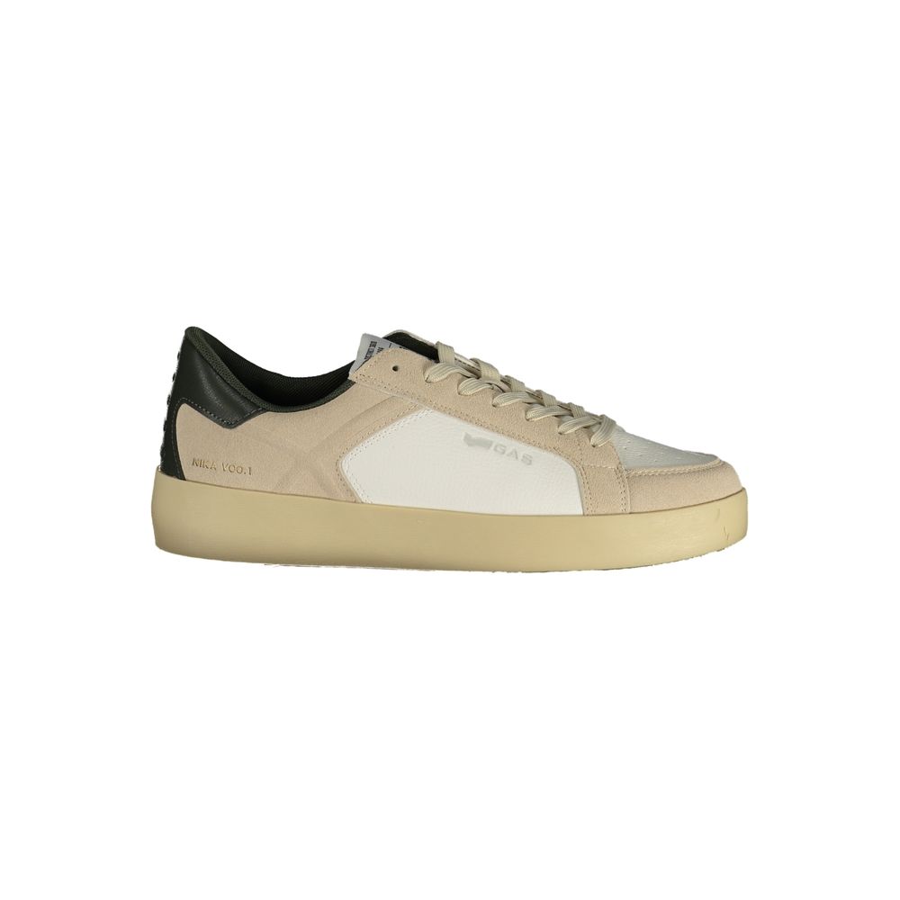 White Polyurethane Men's Sneaker