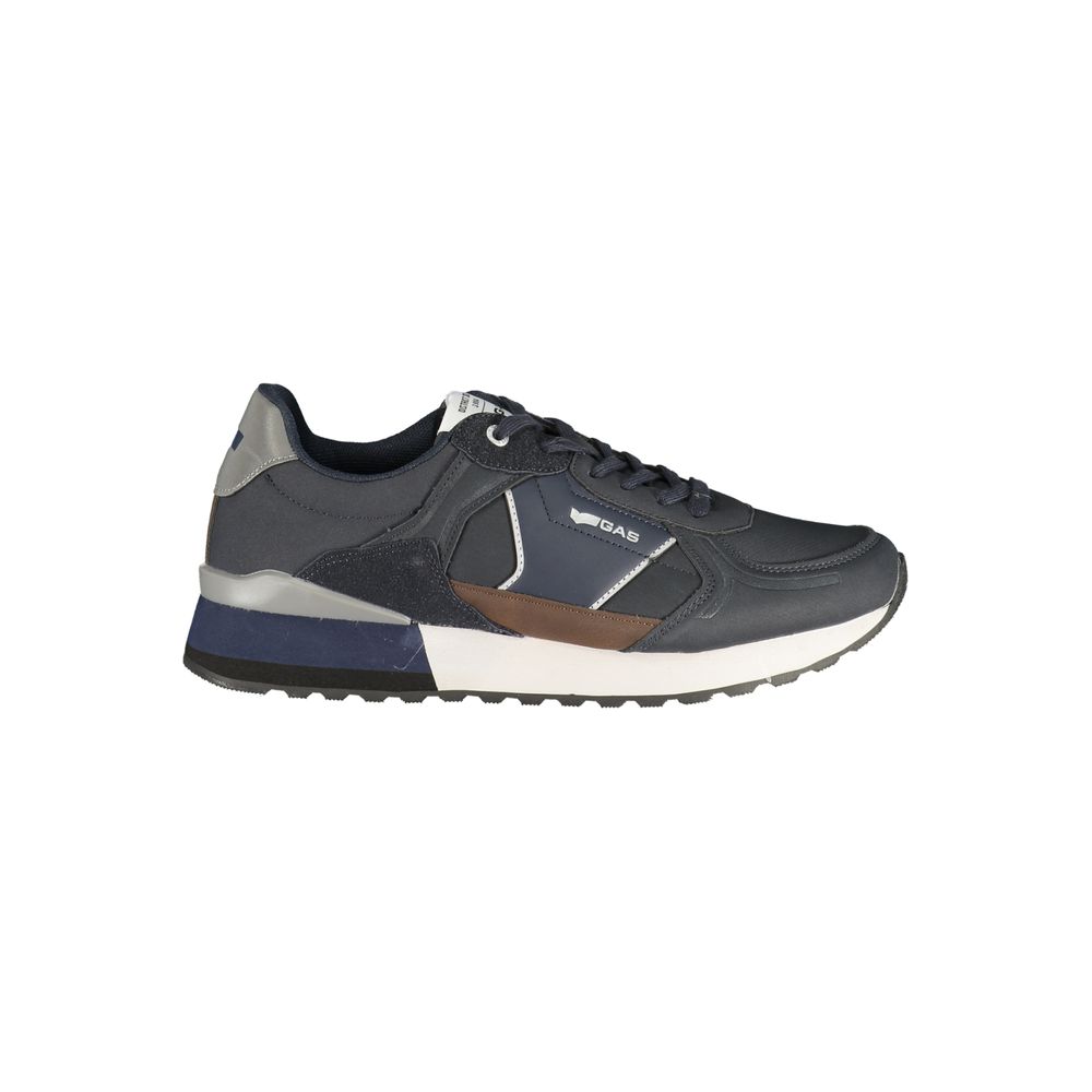 Blue Polyurethane Men's Sneaker