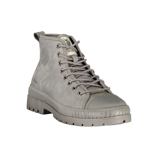 Gray Polyurethane Women's Boot