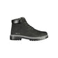Black Polyurethane Uomo Stivaletti