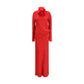 Red Viscose Casual Dress