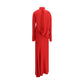 Red Viscose Casual Dress