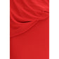 Red Viscose Casual Dress