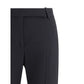Black Acetate Flared Pants