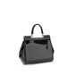 Black Calf Leather Bos Taurus Handbag