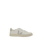White Calf Leather Bos Taurus Low Top Sneakers