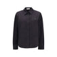 Black Cotton Dress Shirt