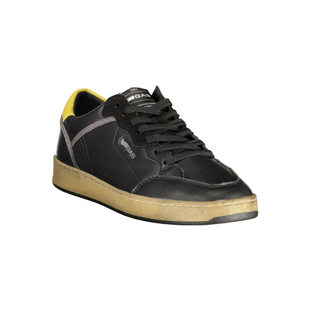 Black Polyurethane Men's Sneaker
