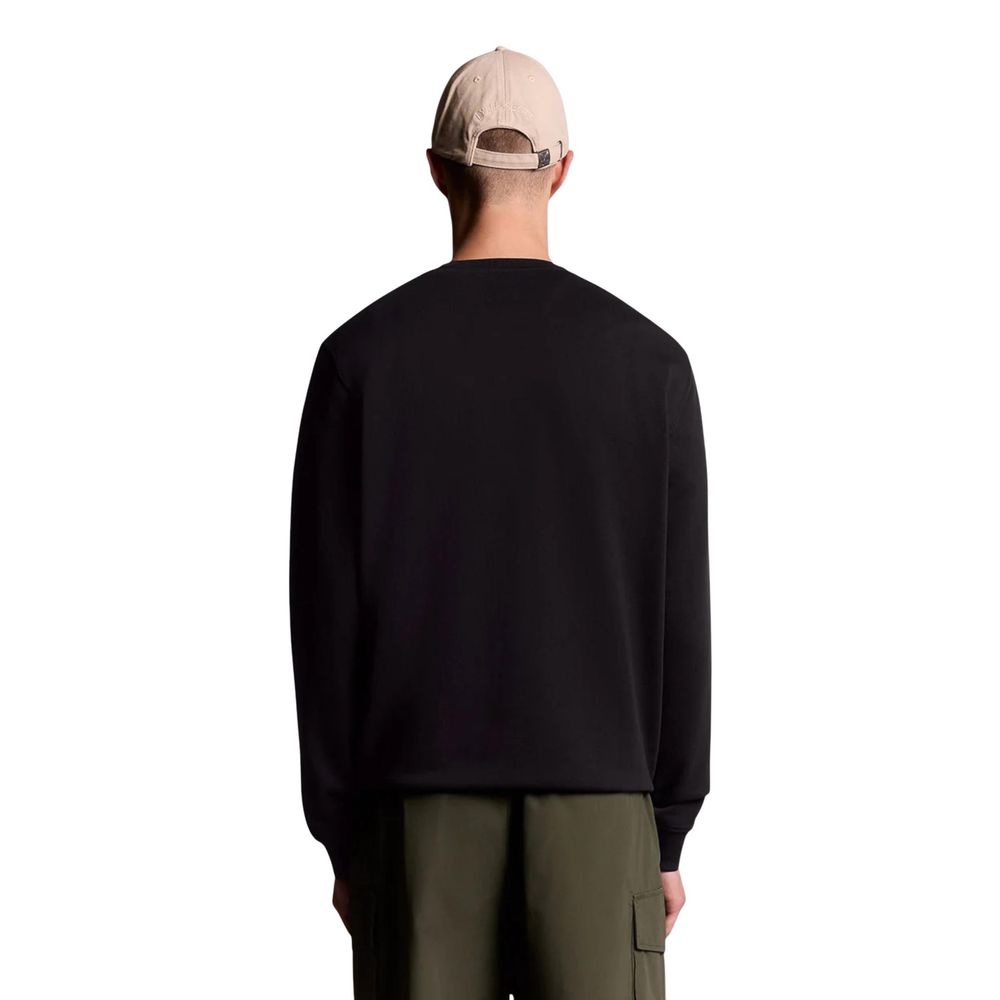 Black Cotton Sweatshirt