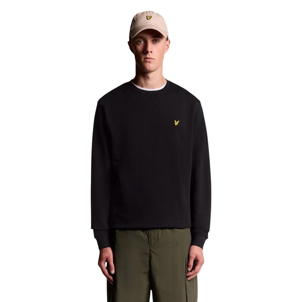 Black Cotton Sweatshirt