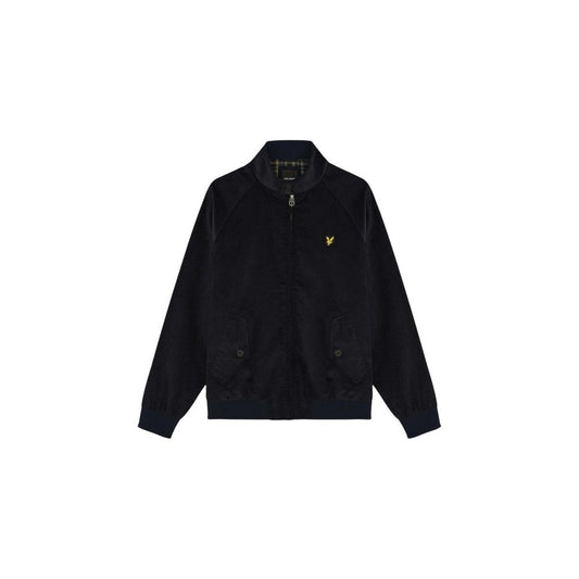 Blue Cotton Biker Jacket