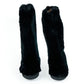 Black Rabbit Fur Women Shoe