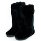 Black Rabbit Fur Women Shoe