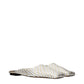 Gray Leather Slippers