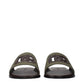 Green Fabric Slippers