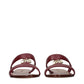 Red Leather Slippers