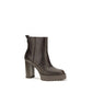 Brown Calf Leather Bos Taurus Ankle Boots
