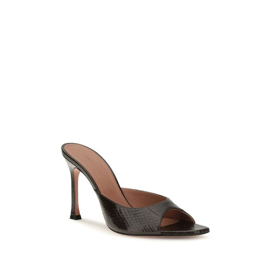Brown Calf Leather Bos Taurus Stiletto Heel Sandals